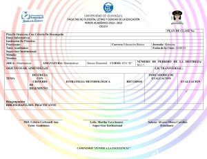 MODELO DE PLANIFICACIÓN INTEGRALES - A