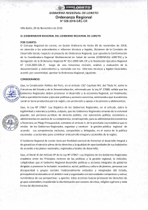 ORDENANZA REGIONAL DE COREMUSA Nº 028 -2018.