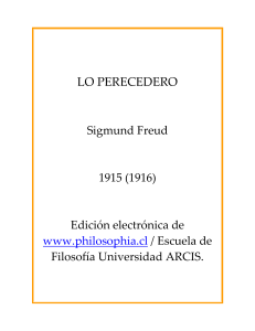 LO PERECEDERO - Freud