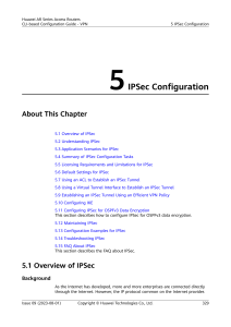 Huawei IPSec Configuration