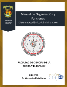 MANUAL DE ORGANIZACION Y FUNCIONES- MARZO 2013