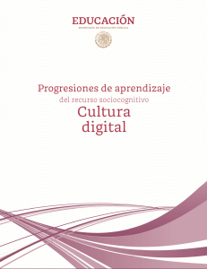 Progresiones de aprendizaje - Cultura Digital(1)