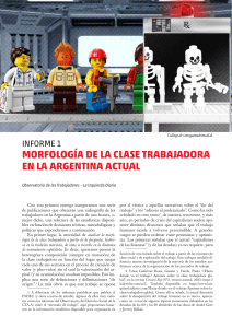 Morfologia de la clase trabajadora en Argentina
