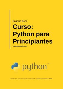 Bahit Eugenia - Python Para Principiantes