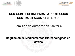 Regulación de medicamentos biotécnológicos en México