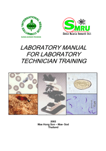 laboratory technician training manual 