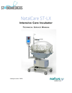 Natus NatalCare ST-LX Incubator - Service manual