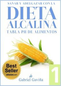 Dieta alcalina 1 tabla del PH de los alimentos alcalinos-Gabriel Gaviña