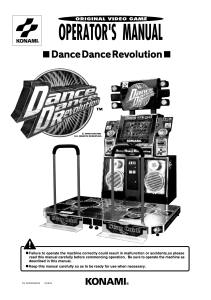 Dance Dance Revolution (Operators Manual) (Model GN845-UC)