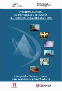 Programa especial de prevención y mitigación del riesgo de desastres (2001-2006)