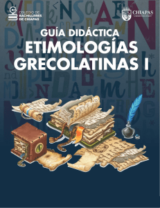 Etimologías Grecolatinas I