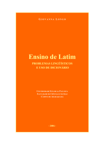 linguistica lingua portuguesa 2006-03-31 giovanna longo
