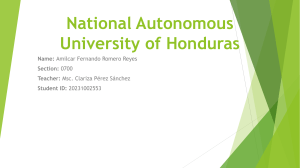 National Autonomous University of Honduras