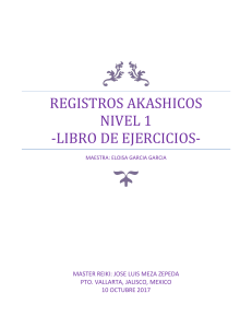 Registros Akashicos Nivel 1 - Libro de ejercicios