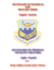 Diccionario Técnico Militar Inglés-Español IAAFA