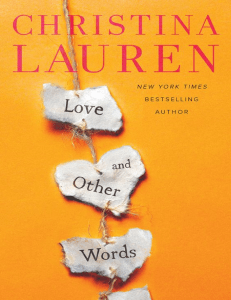 pdfcoffee.com love-and-other-words-christina-lauren-4-pdf-free