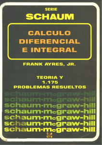 Serie Schaum Calculo Diferencial e integral por Frank Ayres Editorial McGrawHil