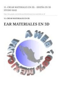 11.-CREAR MATERIALES EN-3D. - DISEÑA EN 3D STUDIO +