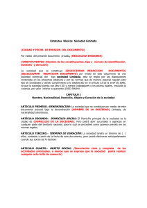 Documento de constituci  n Sociedad Ltda