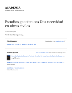 Articulo  Estudios geotécnicos en obras civiles