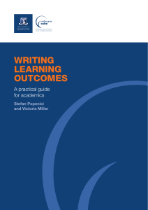 Writting Learning Outcomes Guide