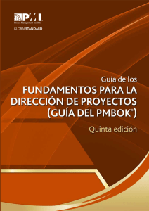FUNDAMENTOS PARA LA DIRECCION DE PROYECTOS 5TA EDICION