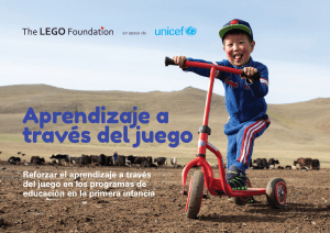 9. APRENDIZAJE A TRAVÉS DEL JUEGO. UNICEF & THE LEGO FOUNDATION