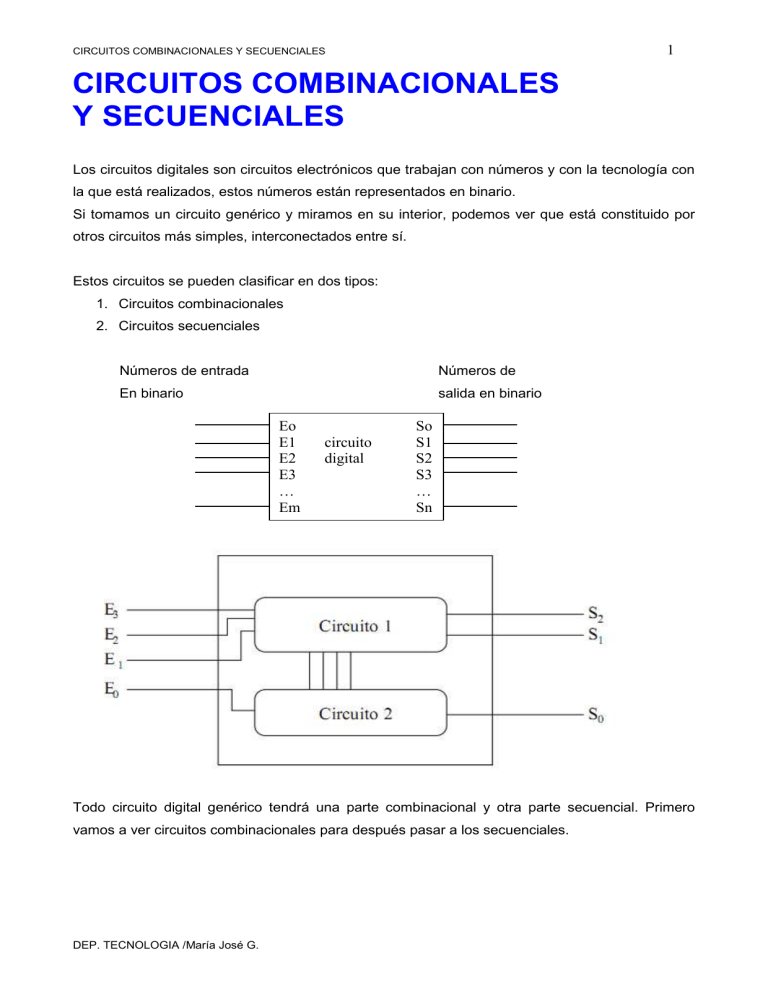 Circuitos Combinacionales Y Secuenciales