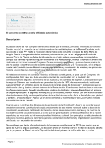 Pérez de Armiñan, Alfredo - El consenso constitucional y el Estado Autonómico, Nueva Revista 26-04-98 (Cánovas)