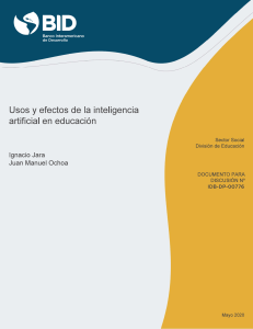 Usos y efectos de la inteligencia artificial en educación