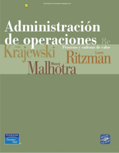 Administracion de Operaciones Krajewski