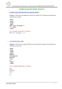 Ejercicios basicos HTML18-19