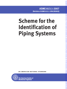 ASME A13-1 Edtn 2007 Scheme for the Identification of Piping Systems