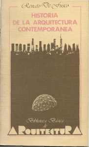 Renato De Fusco Historia de la arquitectura contemporanea