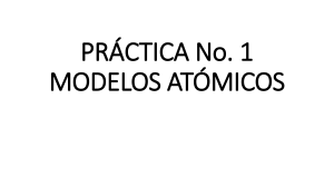 PRÁCTICA No 1 MODELOS ATÓMICOS