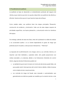 Procedimiento de auditoria