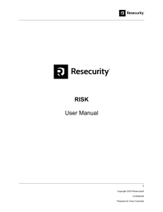 Resecurity (Risk) - User Manual