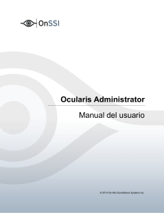 Ocularis Administrator User Manual Spanish