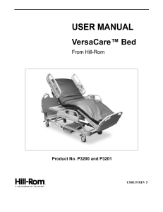 Cama Hill-Rom VersaCare Manual de Usuario