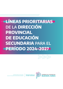LINEAS PRIORITARIAS DE LA DPESEC 2024-2027