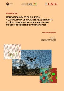 Monitorización 3D de cultivos y cartografía de malas hierbas mediante vehículos aéreos no tripulados para un uso sostenible de fitosanitarios