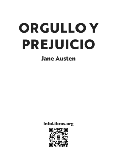 Orgullo y Prejuicio Autor Jane Austen