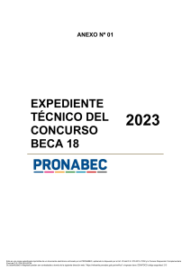 Expediente Técnico Beca 18-2023