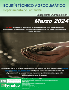 Boletín Agroclimático Santander N°65 Marzo 2024