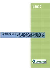 Zonificación y Codificación de cuecas en Nariño, Colombia 2007