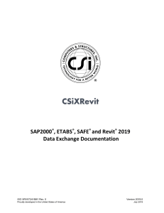 CSiXRevit 2019 Manual