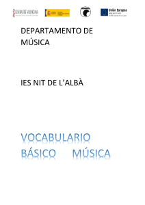 Vocabulario Básico Música