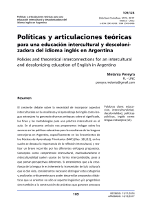 Pereyra, M Politicas y articulaciones teoricas para