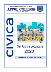 CIVICA TERCERO SECUNDARIA 2020