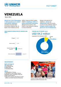 Factsheet VENEZUELA March 2024